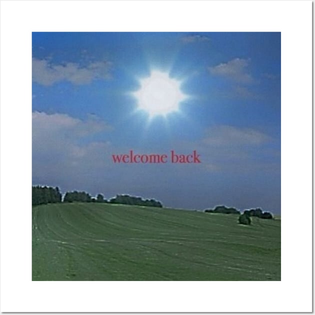 Welcome Back - Dreamcore Background House, Weirdcore edit Wall Art by Random Generic Shirts